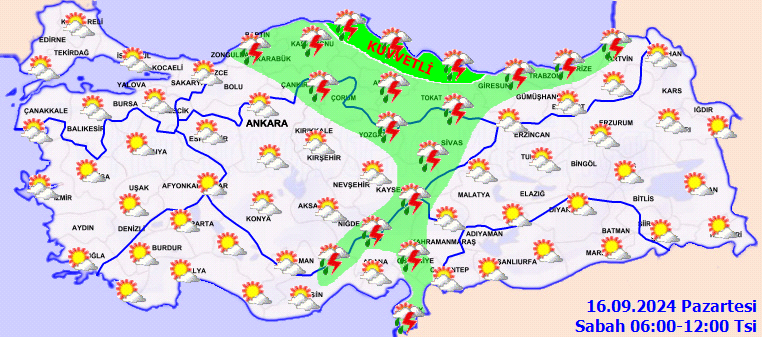 Meteorolojiden birçok il için kuvvetli yağış uyarısı! 2