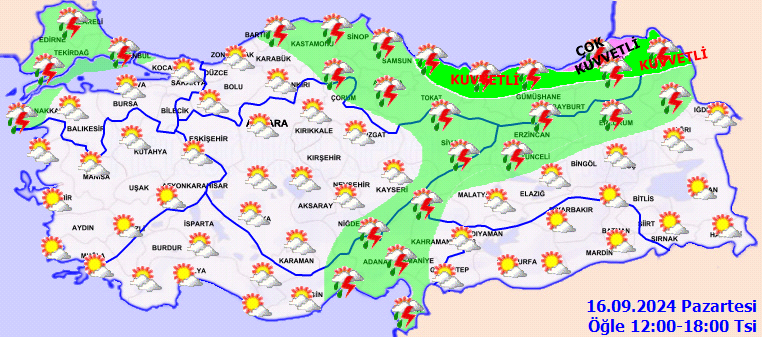 Meteorolojiden birçok il için kuvvetli yağış uyarısı! 3