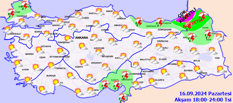 Meteorolojiden birçok il için kuvvetli yağış uyarısı! 4