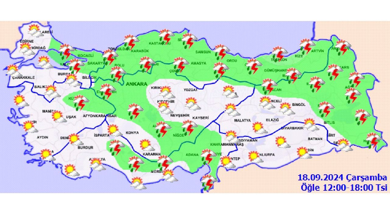 18 Eylül 2024 Türkiye geneli hava durumu! İşte il il beklenen sıcaklıklar... 4