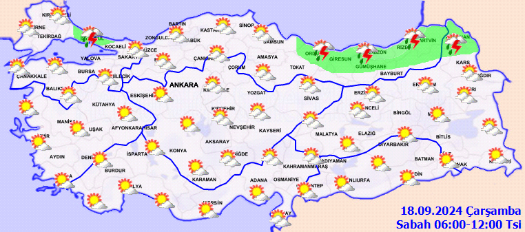 Meteorolojiden birçok il için sağanak yağış uyarısı! 2