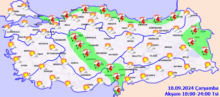 Meteorolojiden birçok il için sağanak yağış uyarısı! 4