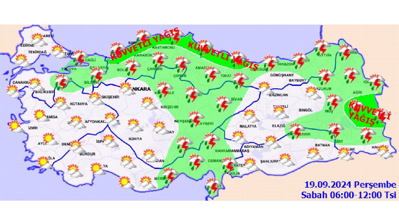 19 Eylül 2024 Perşembe Türkiye geneli hava durumu raporu yayınlandı! İşte il il beklenen sıcaklıklar... 3