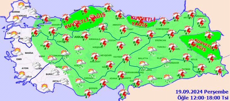Meteorolojiden birçok il için kuvvetli yağış uyarısı! 3