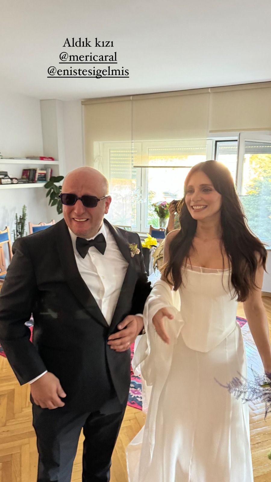 Serkan Keskin, Meriç Aral'ı gelinlikle görünce ağladı! 3