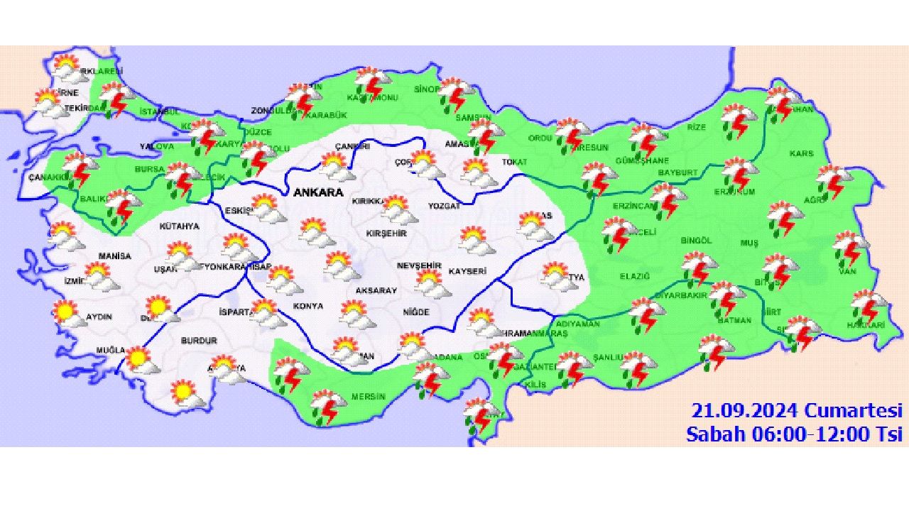21 Eylül 2024 Meteoroloji hava durumu raporunu paylaştı! İşte il il beklenen sıcaklıklar... 3