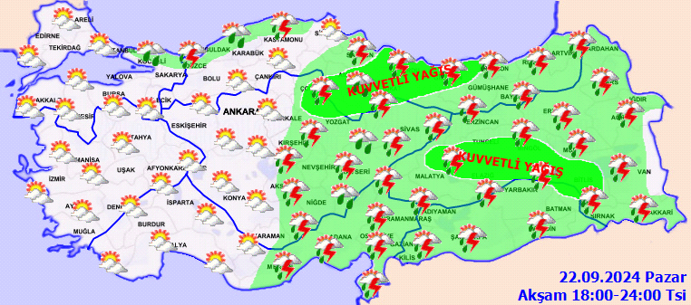 Meteoroloji'den saatli uyarı! Birçok il için sağanak yağış alarmı... 7