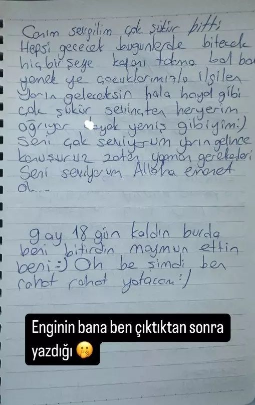 Dilan Polat, eşinin cezaevindeyken yazdığı mektubu paylaştı! O cümle dikkat çekti 3