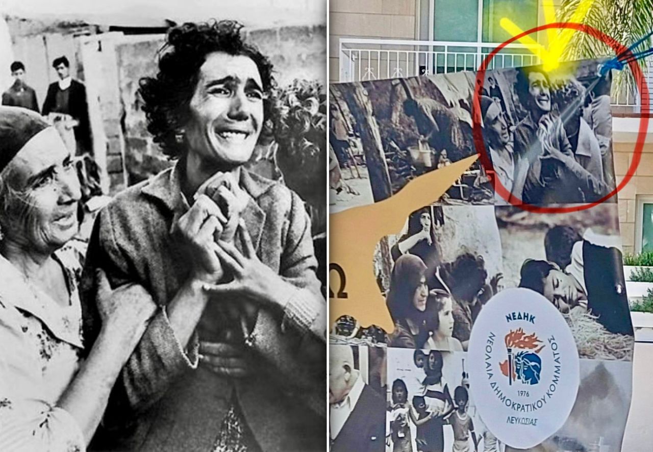 Pankartlarla soykırımı itiraf ettiler! Rumlardan yeni skandal: Acılı Türk kadını Rum yaptılar! 1