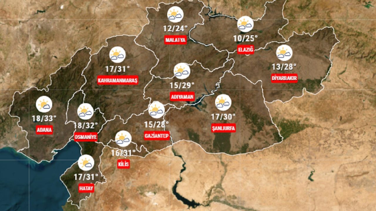 24 Eylül 2024 deprem bölgesi için açıklandı! İşte 11 ilde beklenen sıcaklıklar... 1