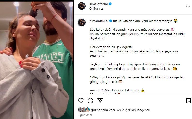 Kanserle mücadele eden Şimal, hastalığı nüksedince saçlarını kazıttı 3