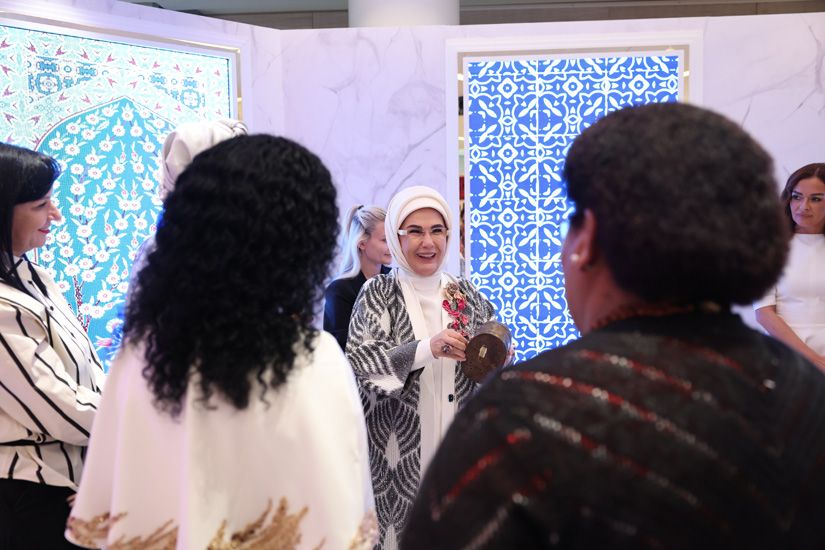 Emine Erdoğan Türk çeyiz geleneğini dünyaya tanıttı, dünya liderlerinin eşleri hayran kaldı 10
