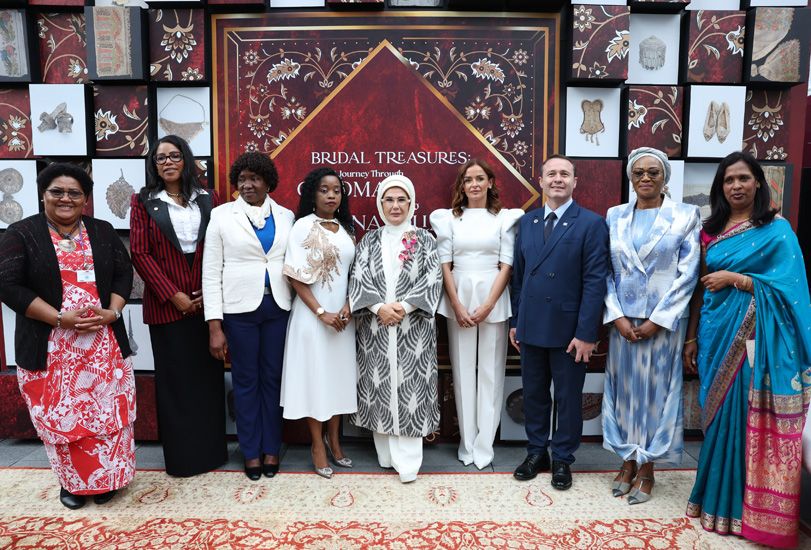 Emine Erdoğan Türk çeyiz geleneğini dünyaya tanıttı, dünya liderlerinin eşleri hayran kaldı 13