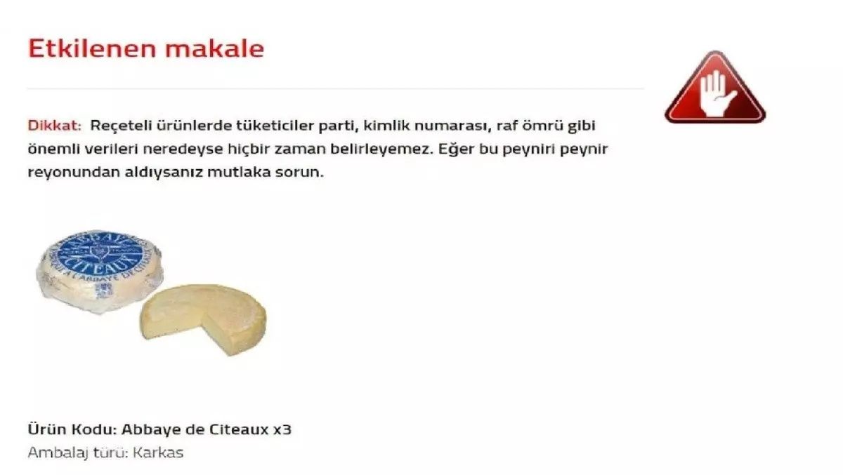Zararlı madde tespit edildi! O peynir markası tüm marketlerden toplatılıyor! Para iadesi yapılacak... 4