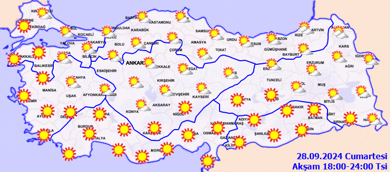 Meteoroloji'den saatli uyarı! Kış geliyor... İşte 28 Eylül Cumartesi hava durumu... 5