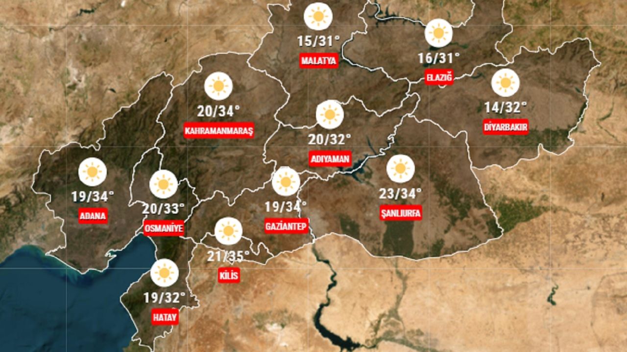 29 Eylül 2024 Pazar deprem bölgesi hava durumu! İşte 11 ilde beklenen sıcaklıklar... 1