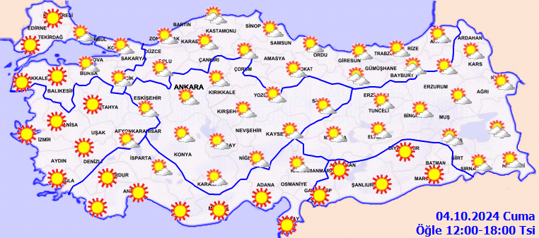 Meteoroloji açıkladı! Yağış yok, sıcaklık artıyor! 3