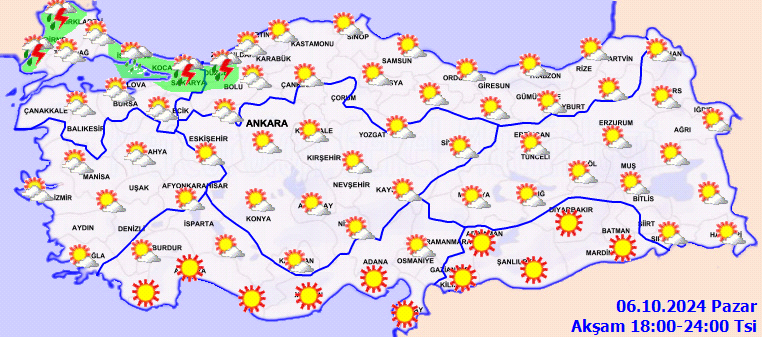 Meteoroloji'den sağanak yağış uyarısı! İstanbul dahil çok sayıda kentte etkili olacak... 6