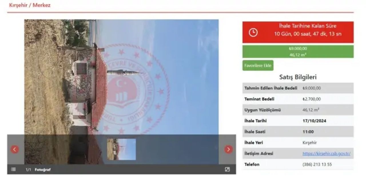Milli Emlak'tan 9 bin TL'den başlayan fiyatlarla arsa satışı 1