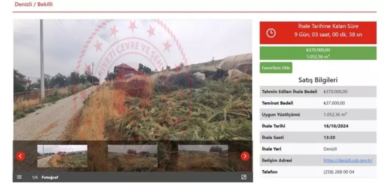 Milli Emlak'tan 9 bin TL'den başlayan fiyatlarla arsa satışı 11