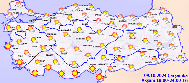 Meteoroloji açıkladı! Yağış yok, sıcaklık artıyor 4