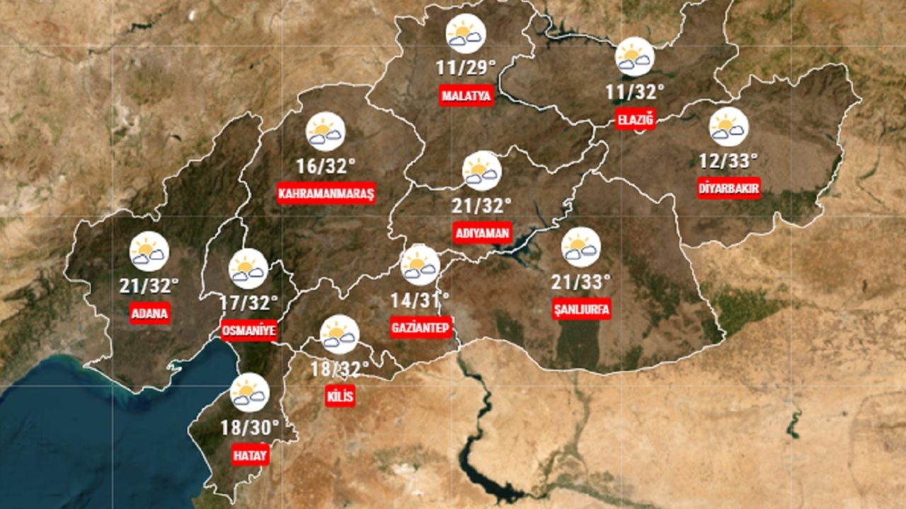 Meteoroloji 10 Ekim 2024 deprem bölgesi hava durumu raporunu yayınladı! İşte 11 ilde beklenen sıcaklıklar... 1