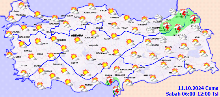 Meteorolojiden birçok il için sağanak yağış uyarısı! 2