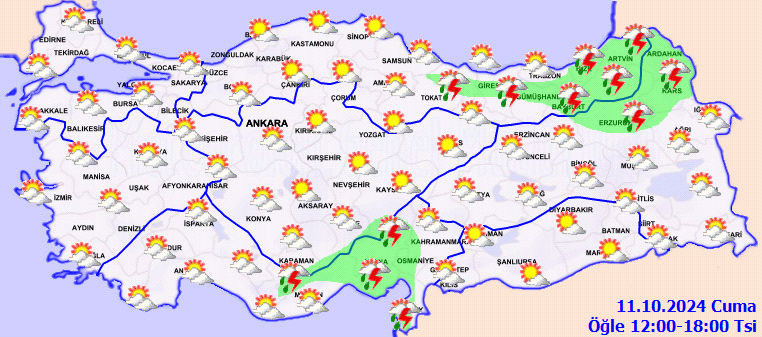 Meteorolojiden birçok il için sağanak yağış uyarısı! 3