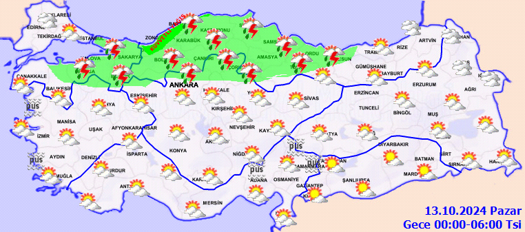 Meteoroloji'den saatli uyarı: İstanbul dahil çok sayıda ilde sağanak! İşte 12 Ekim Cumartesi il il hava durumu raporu... 6