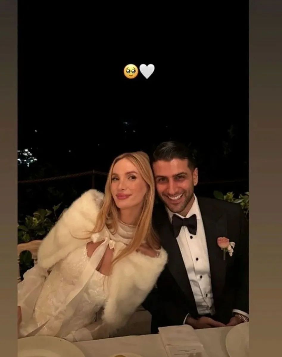 Reynmen Emire Cansu Kurtaran ile İtalya'da evlendi! Rüya gibi düğünden ilk kareler... Balayına bakın nereye gidecekler! 4