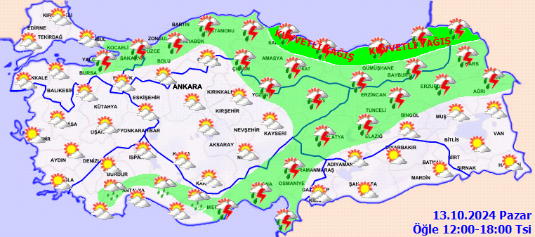 Meteorolojiden 10 il için kuvvetli yağış uyarısı! 3