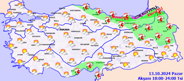 Meteorolojiden 10 il için kuvvetli yağış uyarısı! 4