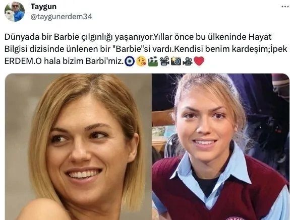 Hayat Bilgisi'nin Barbie Gamze'si İpek Erdem meğerse Fenerbahçe’nin efsane isminin kardeşiymiş! İşte İpek Erdem'in futbolcu abisi... 5