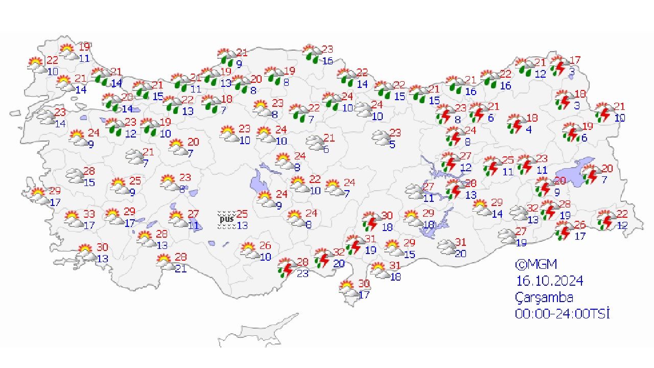 Meteoroloji 17 Ekim 2024 Türkiye geneli hava durumu! İşte il il beklenen sıcaklıklar 3