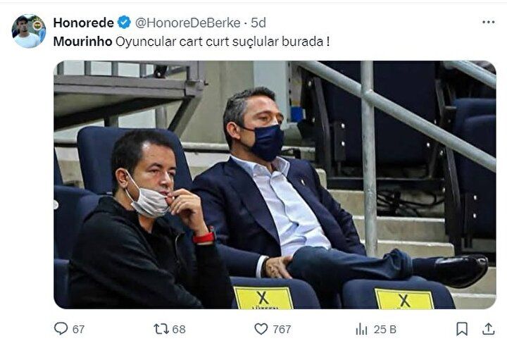 Sarı-Lacivertli taraftarlar küplere bindi! Jose Mourinho, Ali Koç ve Acun Ilıcalı topun ağzında: Derhal bugün... 5