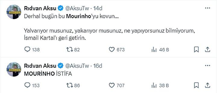 Sarı-Lacivertli taraftarlar küplere bindi! Jose Mourinho, Ali Koç ve Acun Ilıcalı topun ağzında: Derhal bugün... 7