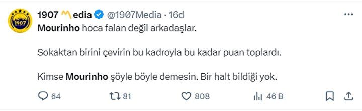 Sarı-Lacivertli taraftarlar küplere bindi! Jose Mourinho, Ali Koç ve Acun Ilıcalı topun ağzında: Derhal bugün... 8