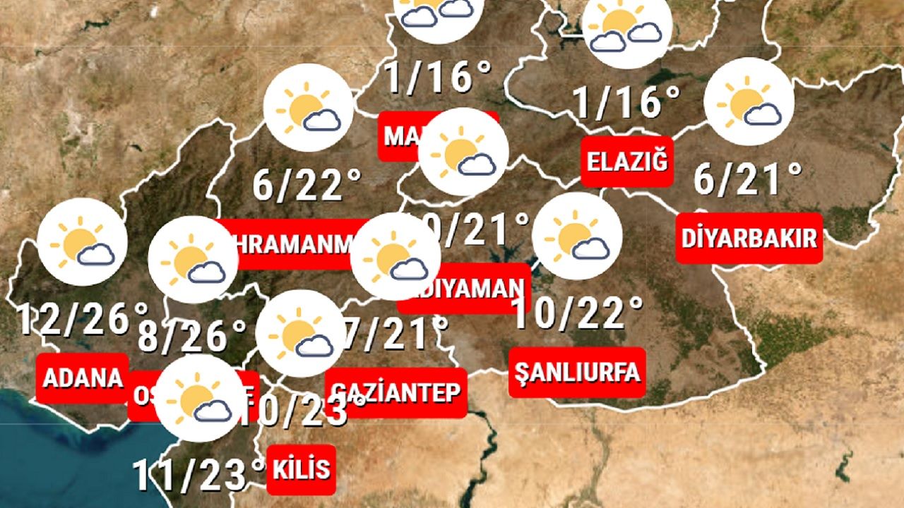 23 Ekim 2024 deprem bölgesi hava durumu raporu yayınlandı! İşte 11 ilde beklenen sıcaklıklar... 1