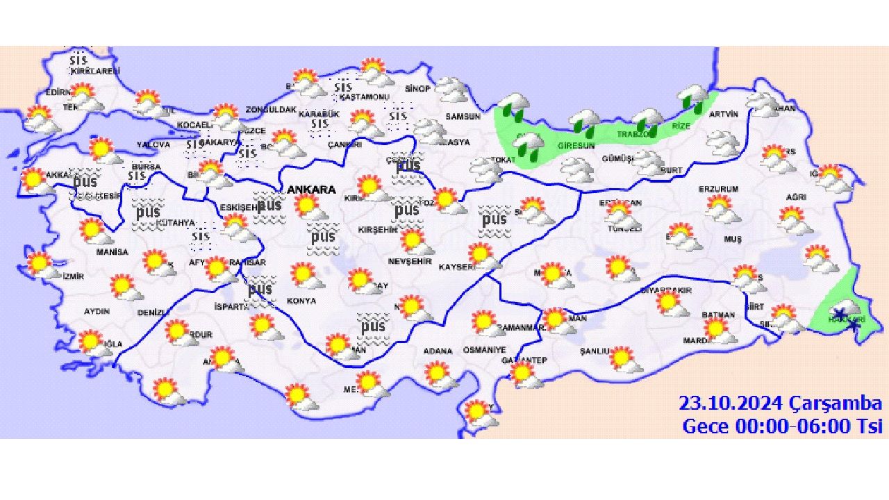 Meteoroloji 23 Ekim 2024 Türkiye geneli hava durumu! İşte il il beklenen sıcaklıklar... 2