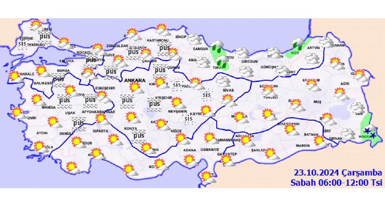 Meteoroloji 23 Ekim 2024 Türkiye geneli hava durumu! İşte il il beklenen sıcaklıklar... 3