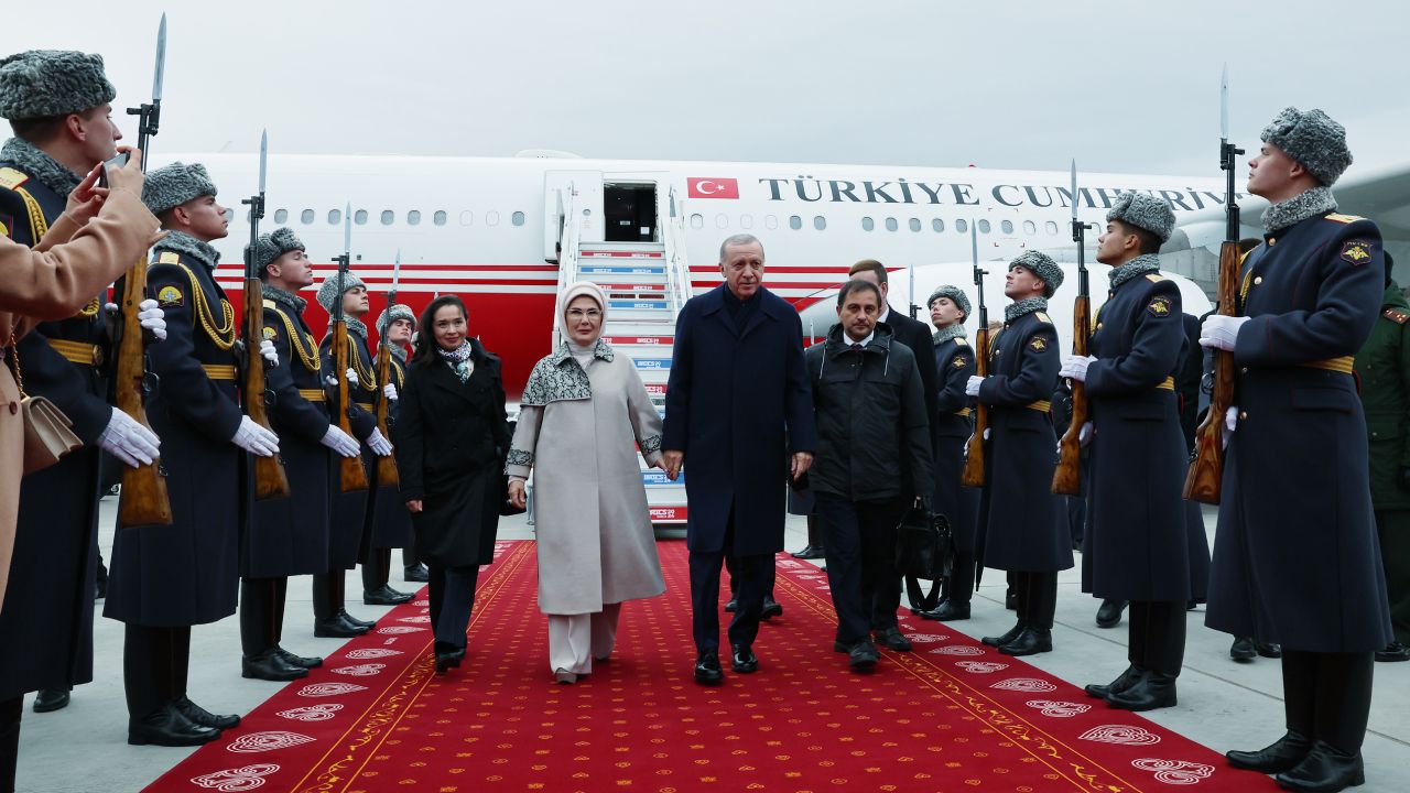 Cumhurbaşkanı Recep Tayyip Erdoğan, BRICS Zirvesi için Tataristan'da 2