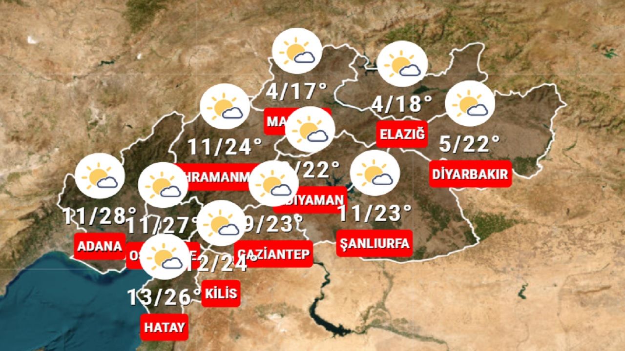 26 Ekim 2024 hafta sonu deprem bölgesinde hava sıcaklıkları değişmiyor! İşte 11 ilde beklenen sıcaklıklar... 1