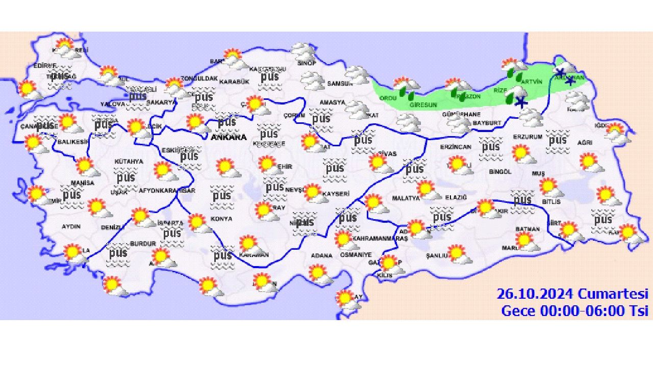 Meteoroloji 26 Ekim 2024 hava durumu raporunu paylaştı! İşte başta İstanbul, Ankara ve İzmir olmak üzere beklenen hava sıcaklıkları... 2