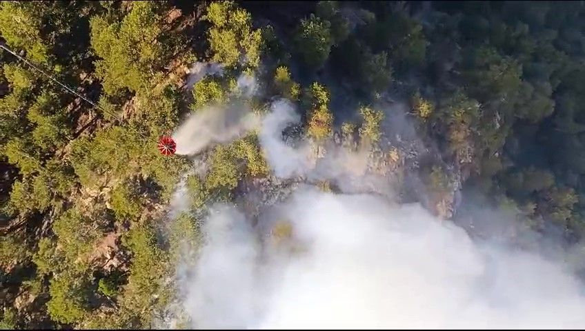 Denizli beş gündür yanıyor! Karcı Dağı'nda perşembe günü başlayan yangına müdahale sürüyor... 6