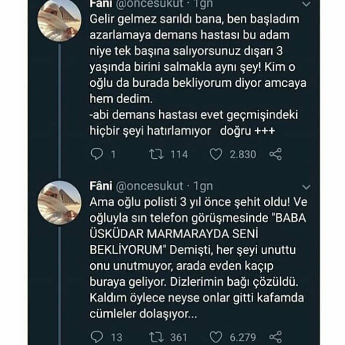 Demans hastası şehit babasının yürek burkan anları... X'te paylaşılan flood herkesi duygulandırdı! 6