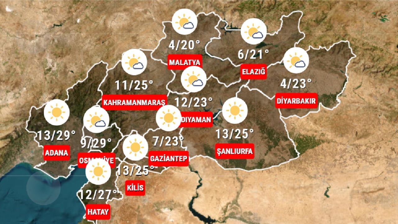 1 Kasım 2024 deprem bölgesi hava durumu raporu geldi! Adıyaman, Gaziantep, Adana başta olmak üzere il il beklenen hava durumu... 1