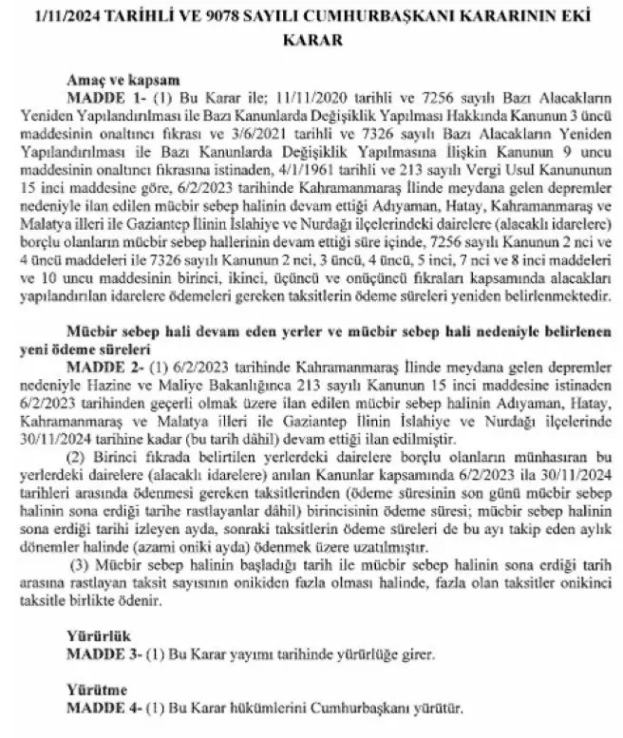 Karar Resmi Gazete'de yayımlandı! O borçlar ertelendi 6