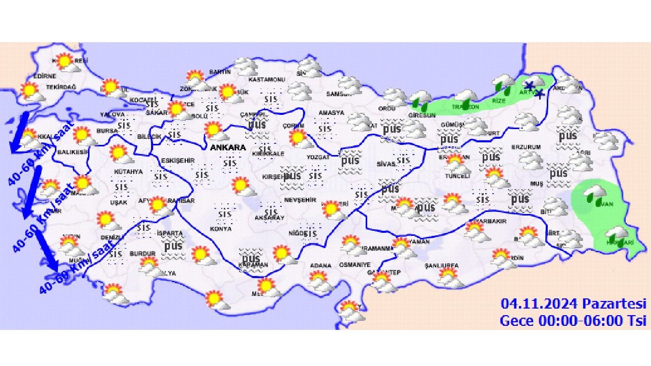 4 Kasım 2024 Türkiye geneli hava durumu! İşte yağış beklenen o iller... 2