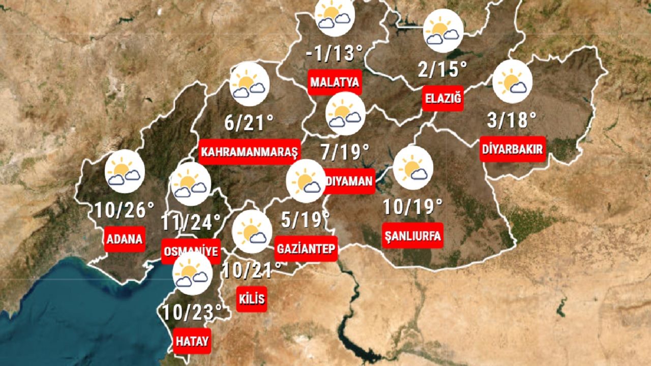 5 Kasım 2024 Salı deprem bölgesi hava durumu! İşte 11 ilde beklenen sıcaklıklar... 1