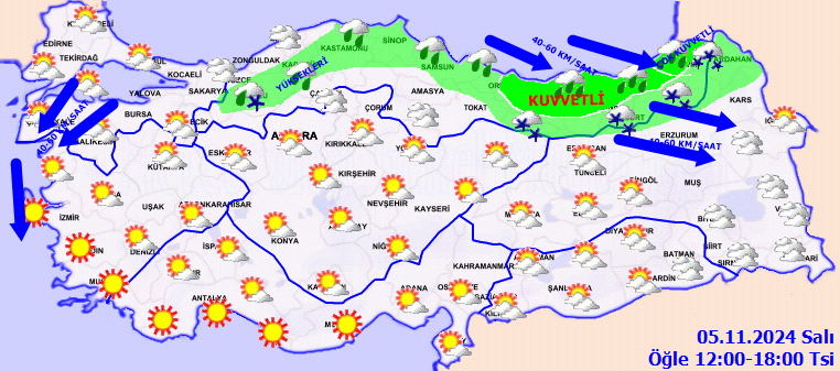 Sıcaklıklar düşüyor, kuvvetli yağış geliyor! Bu saatlere dikkat... 5